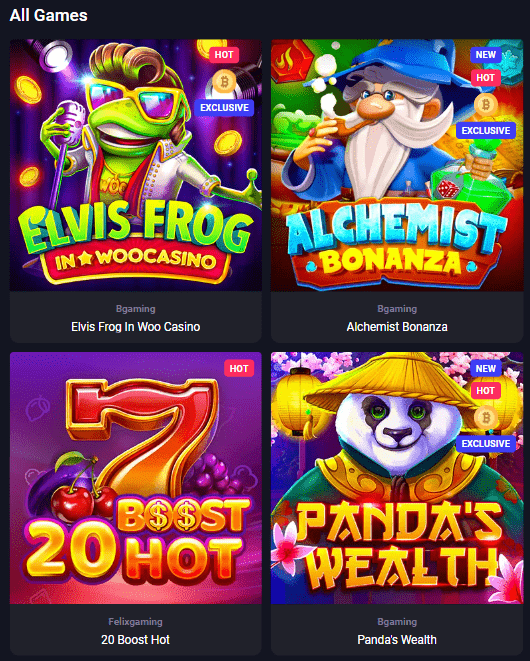 Woo Casino Online Games